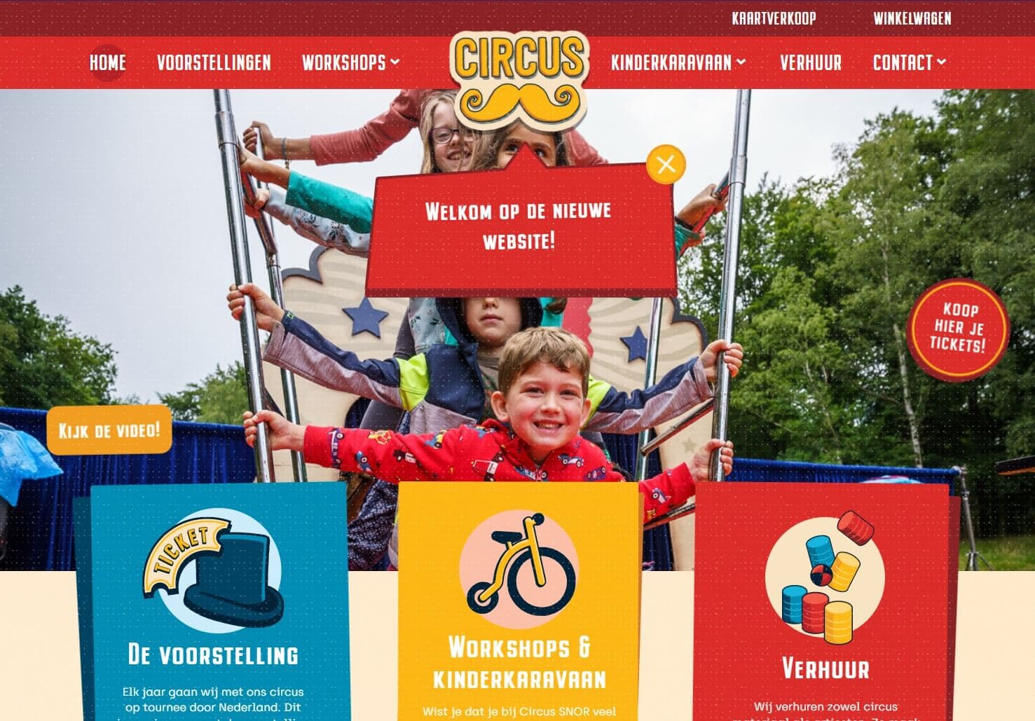 Jeugdprogramma Circus Snor