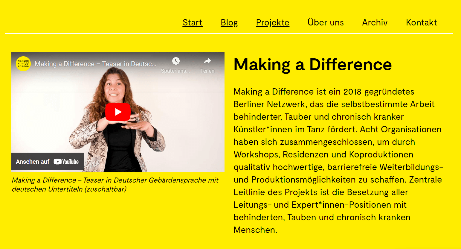 Making a Difference